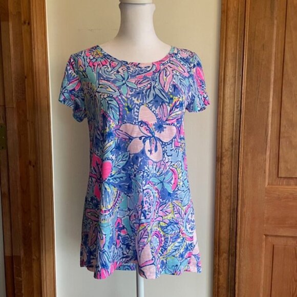 LILLY PULITZER Etta Scoop-Neck Pop Up Got Your Back Top Size XS - Picture 1 of 15